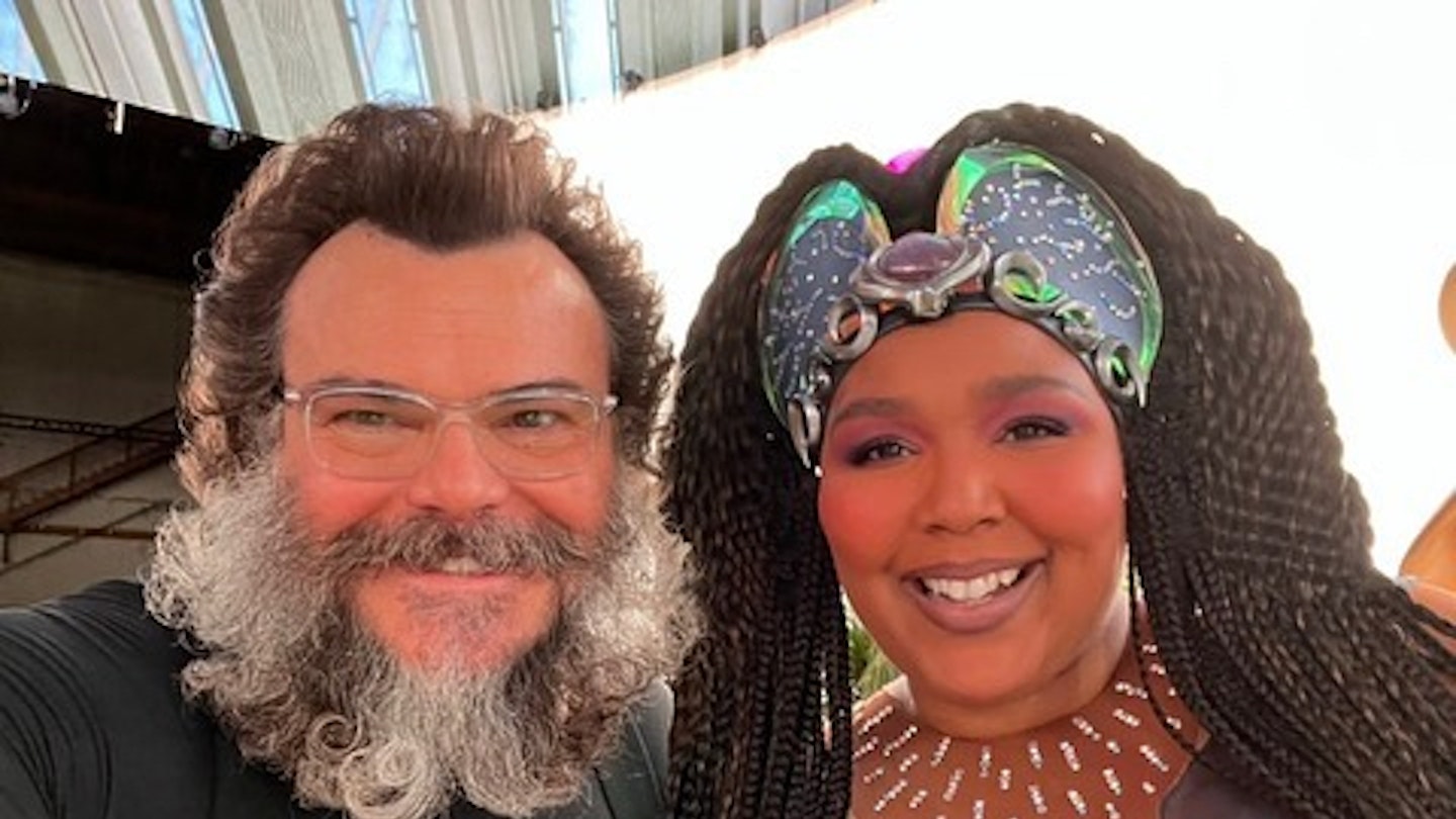 Jack Black and Lizzo SW BTS